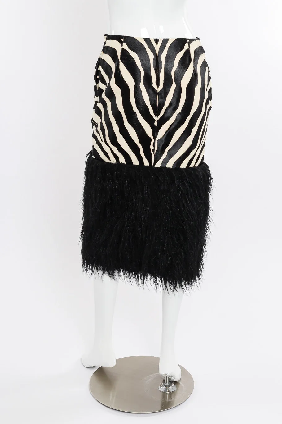 2019 F/W Zebra Print Midi Skirt