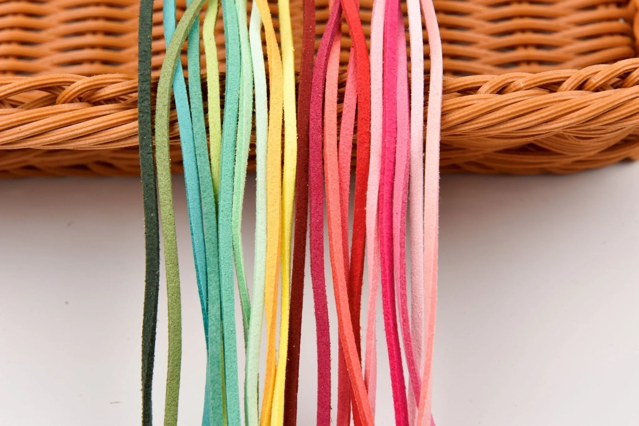 2.6mm Faux Suede String Cord , 15 Yards Pack