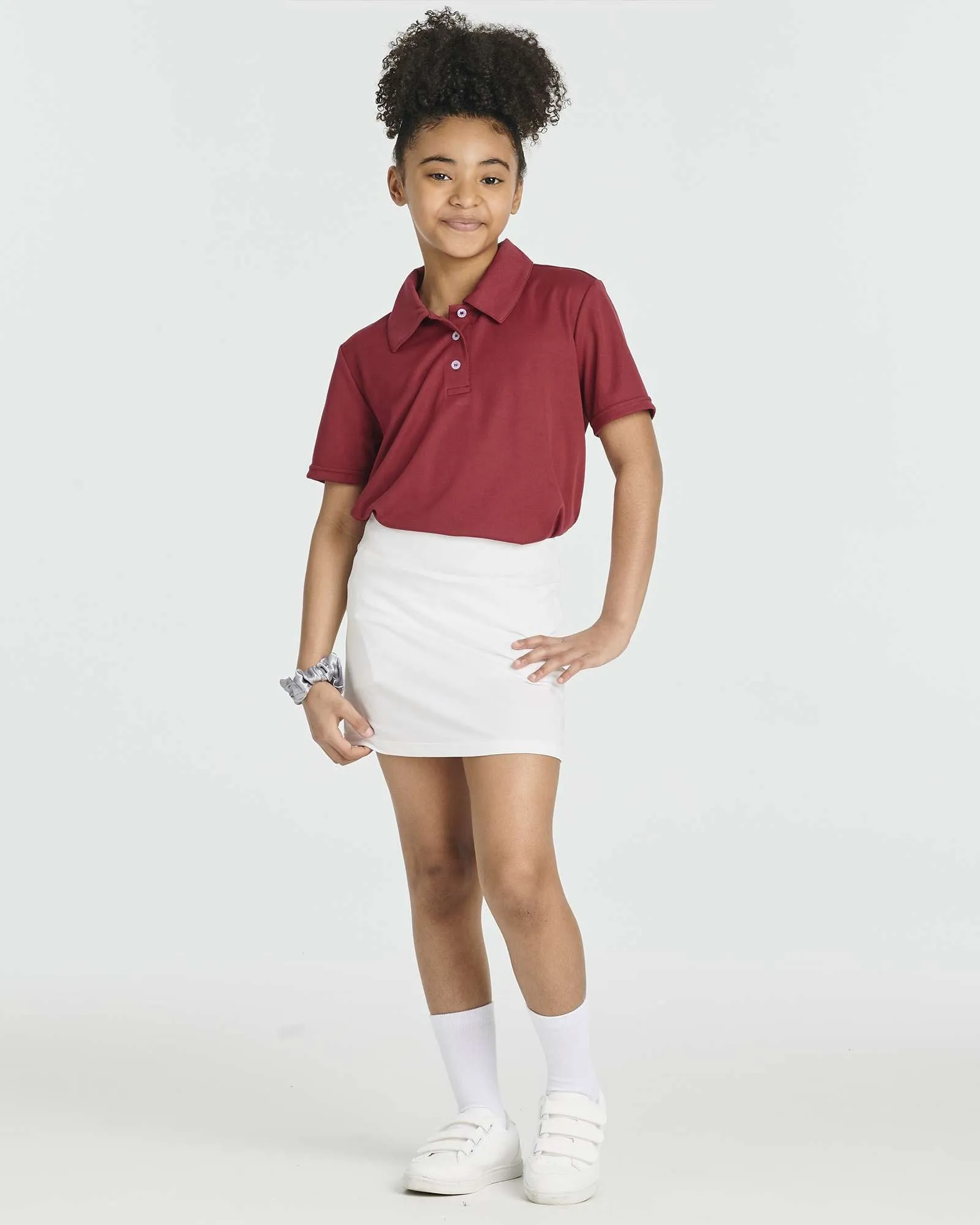 4 Pack: Girls' Active Skirt with Bike Short Lining