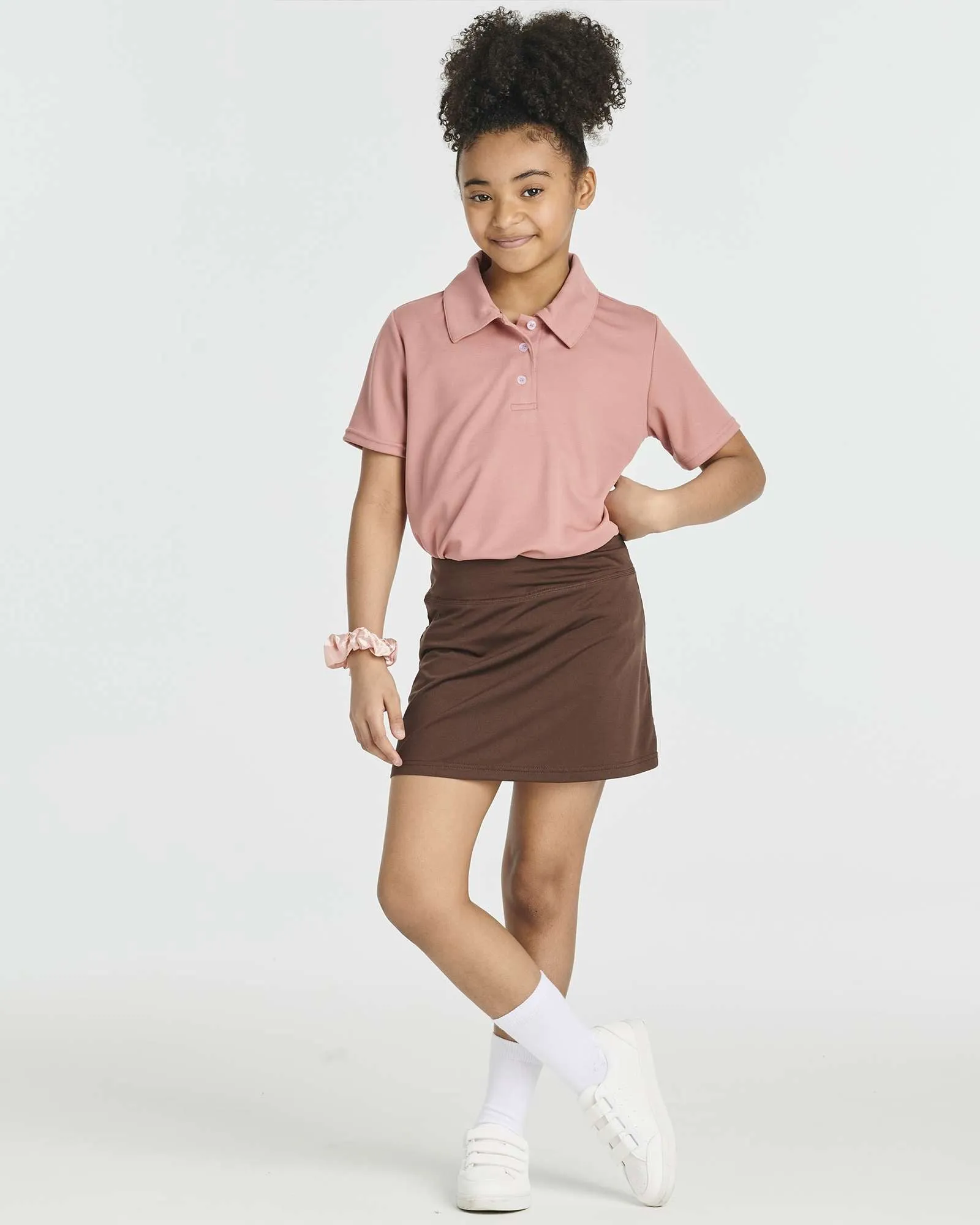 4 Pack: Girls' Active Skirt with Bike Short Lining