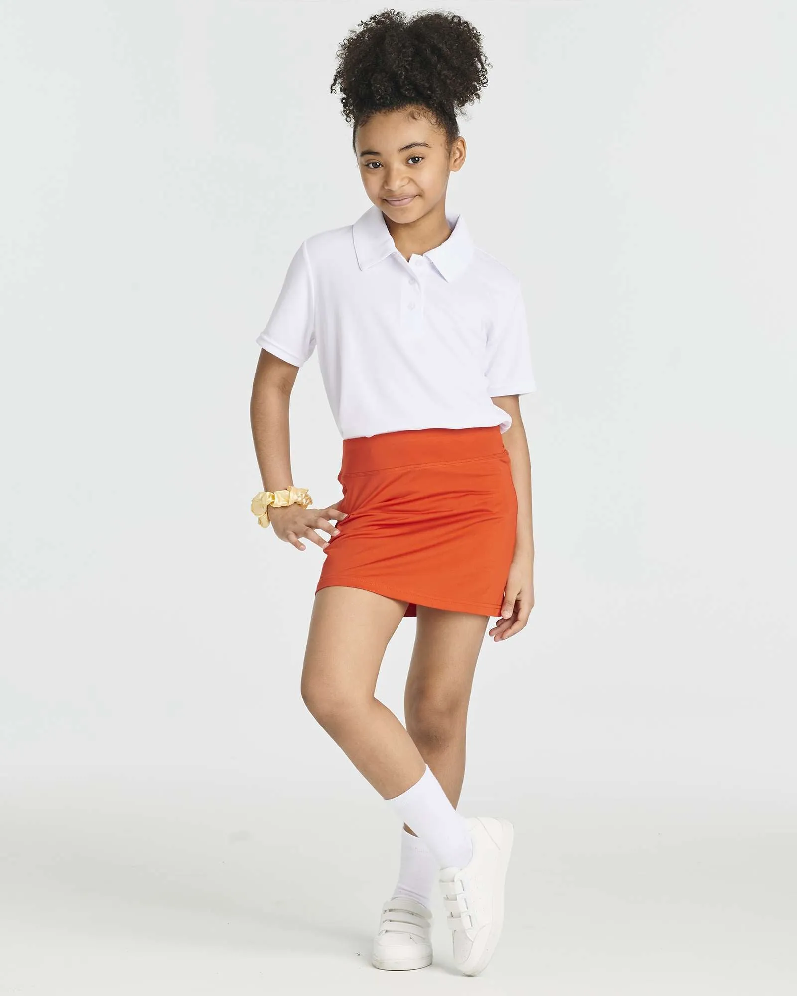 4 Pack: Girls' Active Skirt with Bike Short Lining