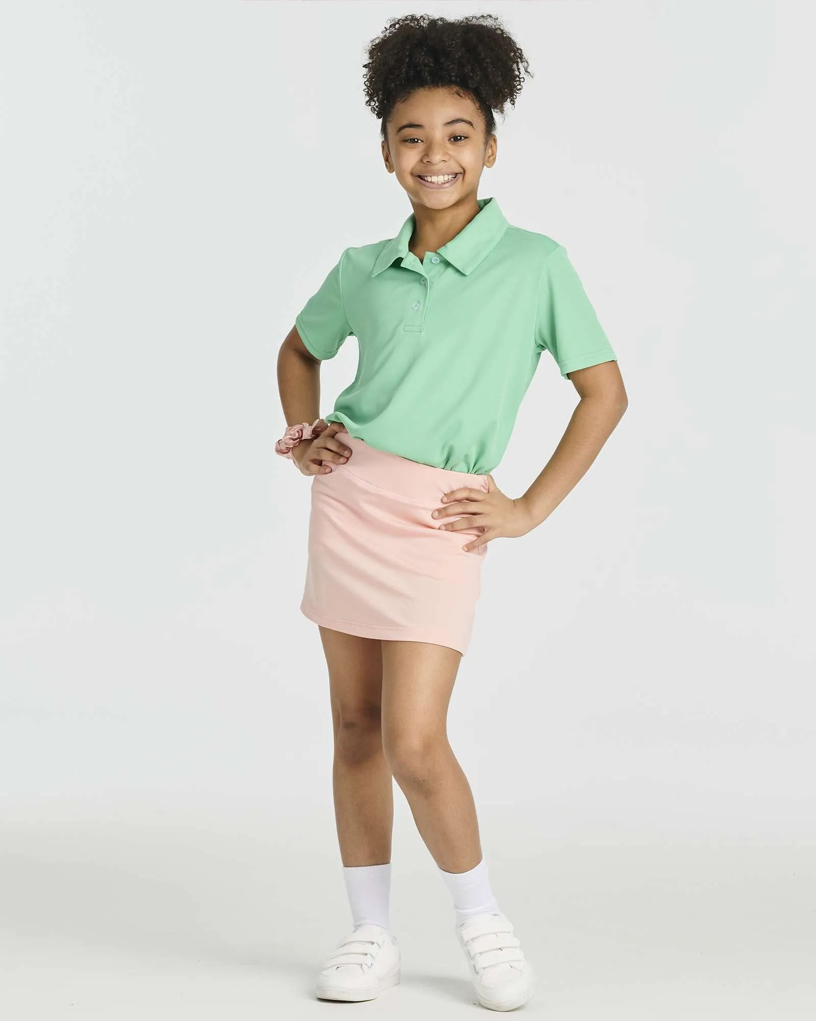 4 Pack: Girls' Active Skirt with Bike Short Lining