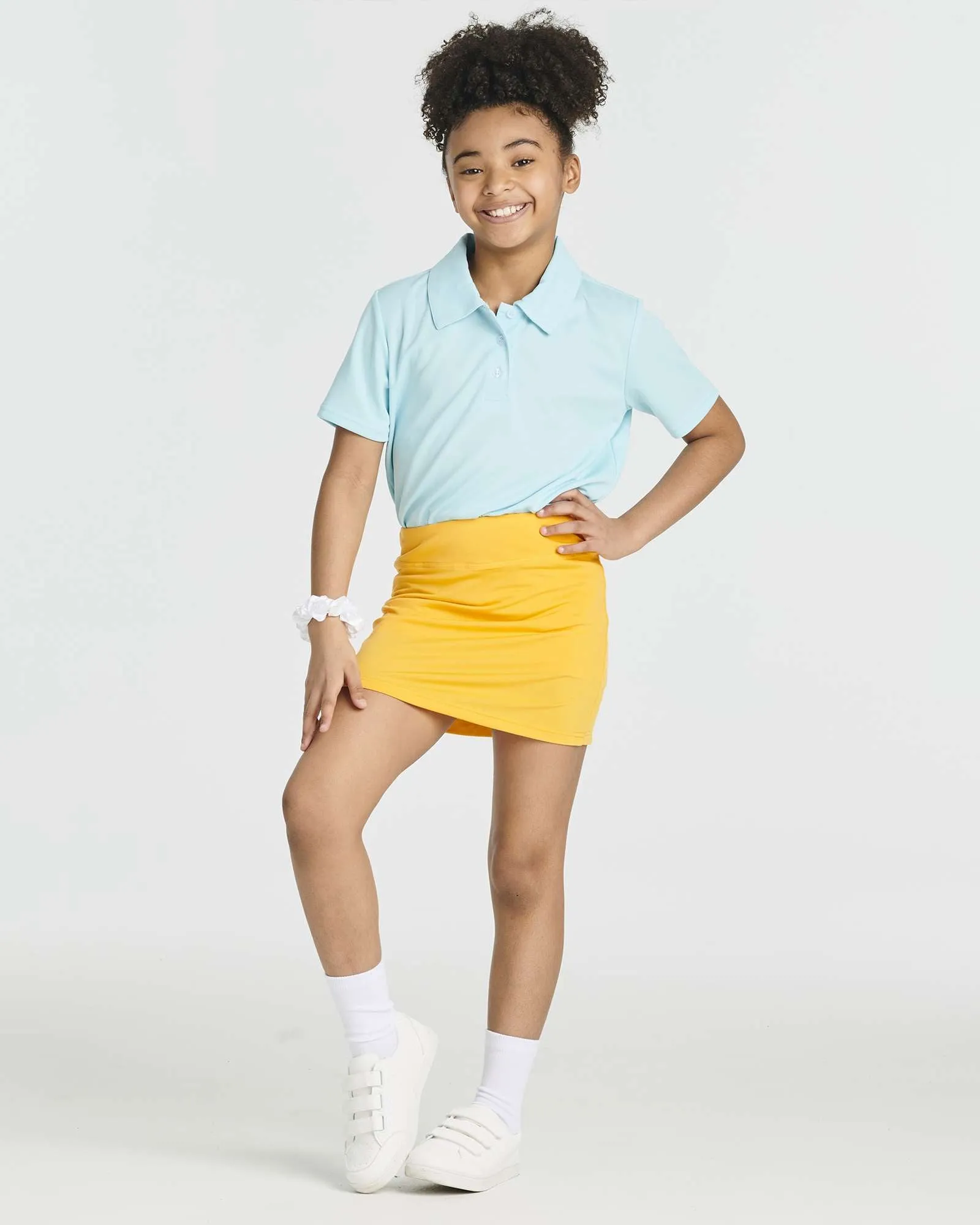 4 Pack: Girls' Active Skirt with Bike Short Lining