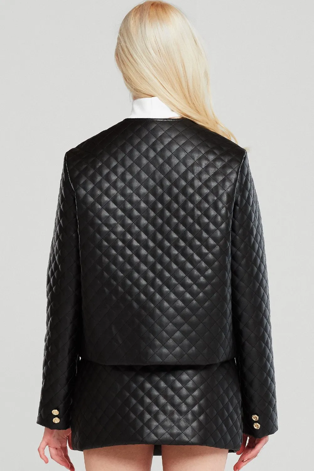 Aurora Quilted Pleather Jacket