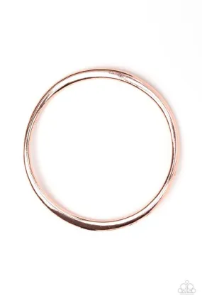 Awesomely Asymmetrical Copper Bangle Bracelet - Paparazzi Accessories