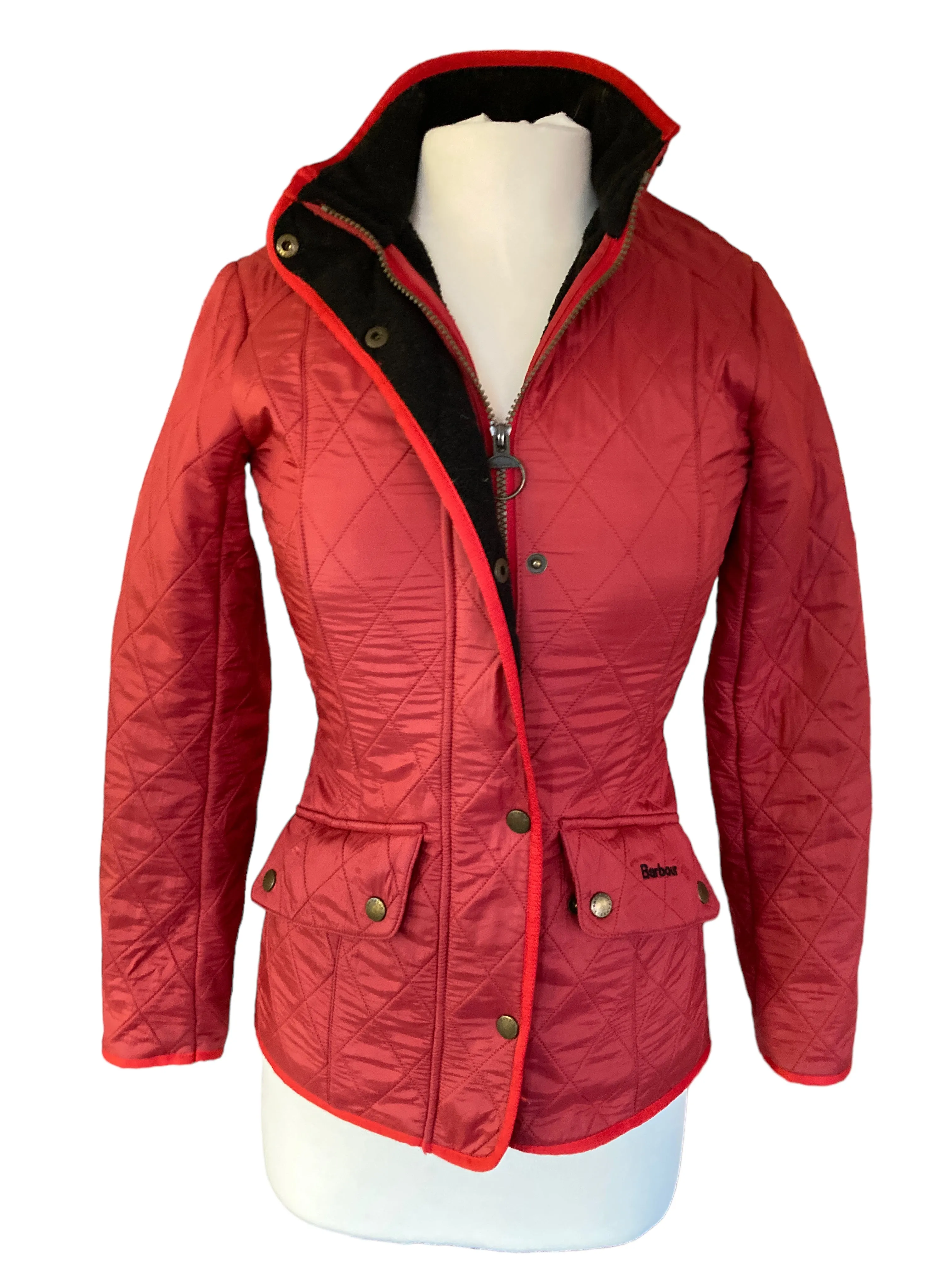 Barbour Red Cavalry Polarquilt Jacket, 4