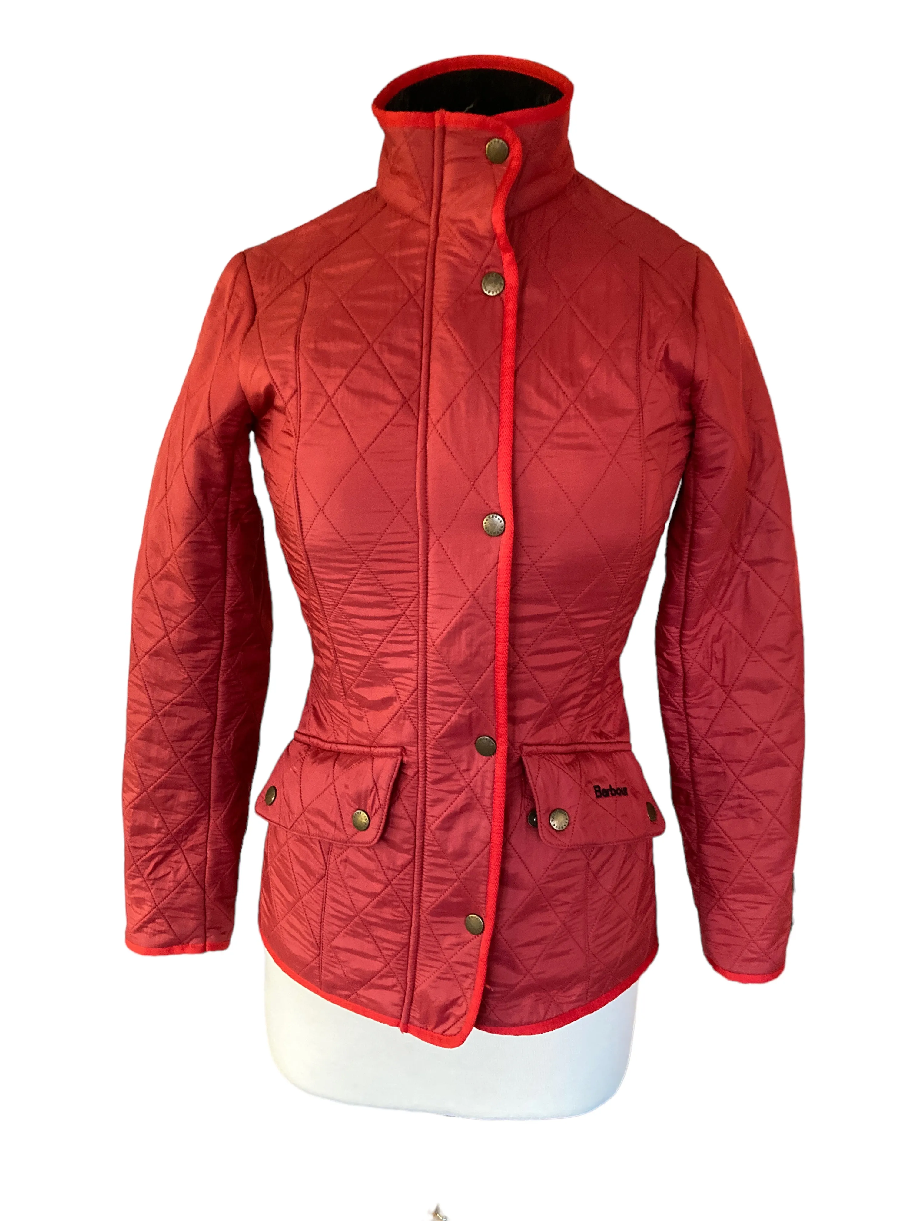 Barbour Red Cavalry Polarquilt Jacket, 4