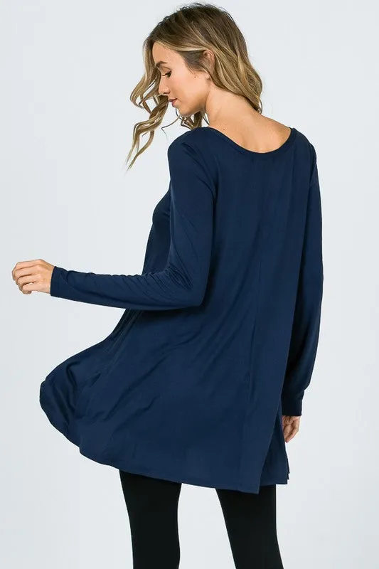 Basic Loose Long Sleeve Top