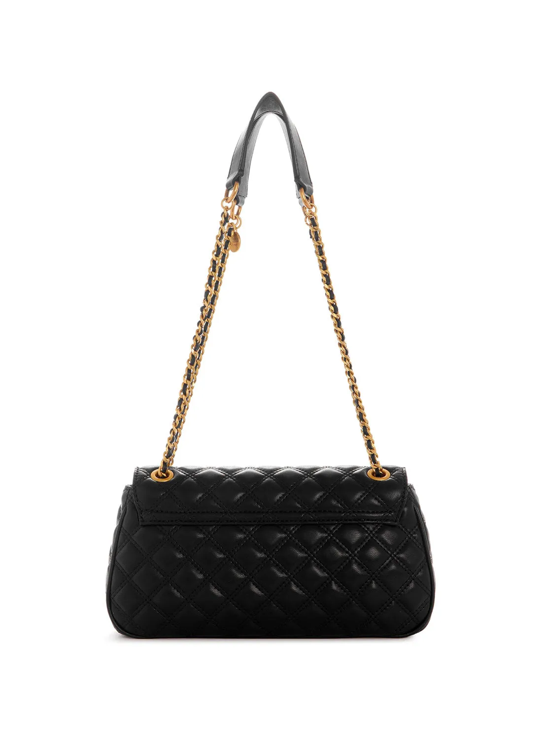 Black Giully Quilted Crossbody Bag