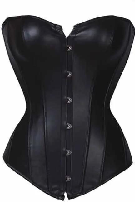 Black Leather Corset