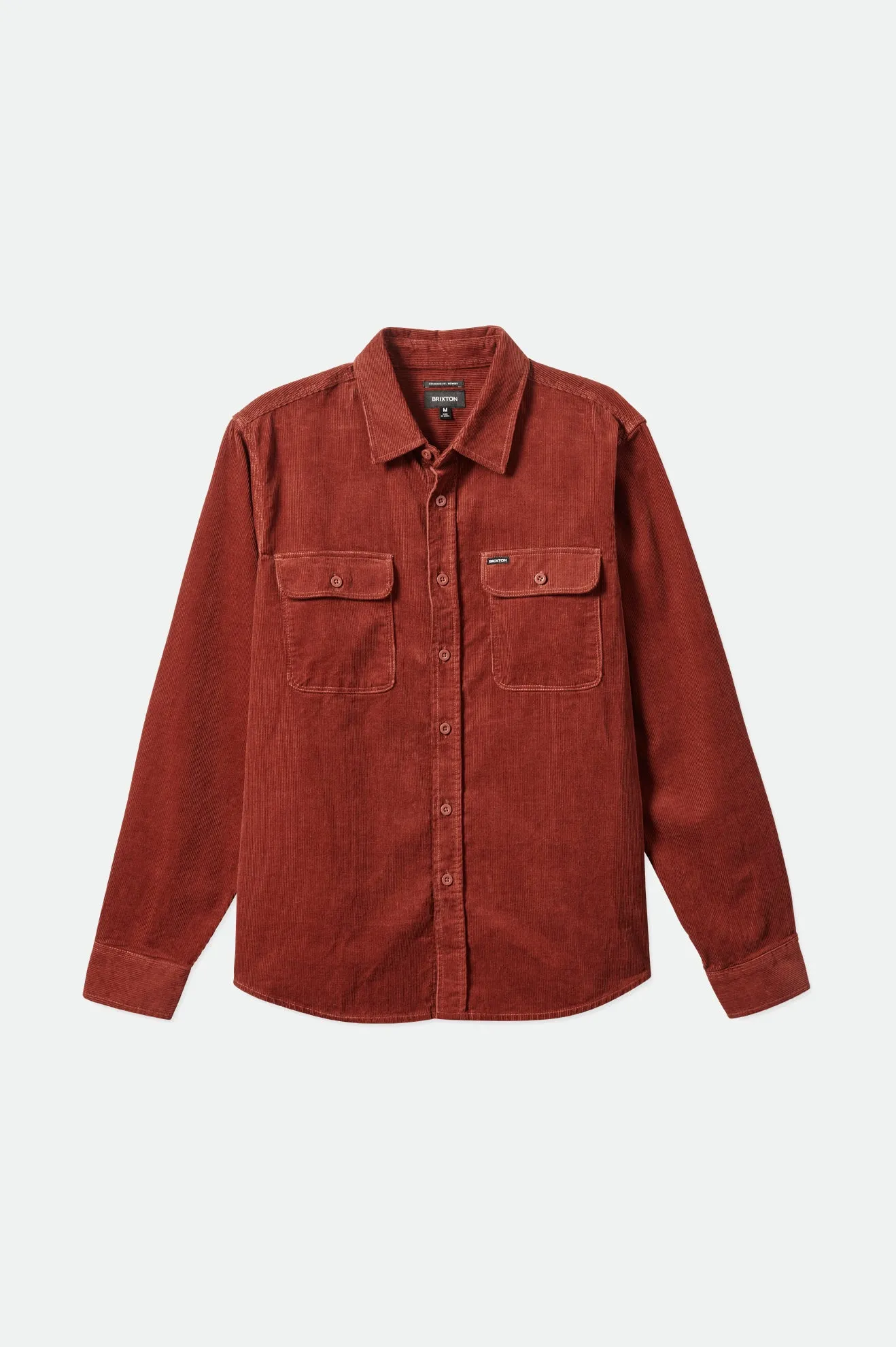 Bowery Corduroy L/S Flannel - Dark Brick