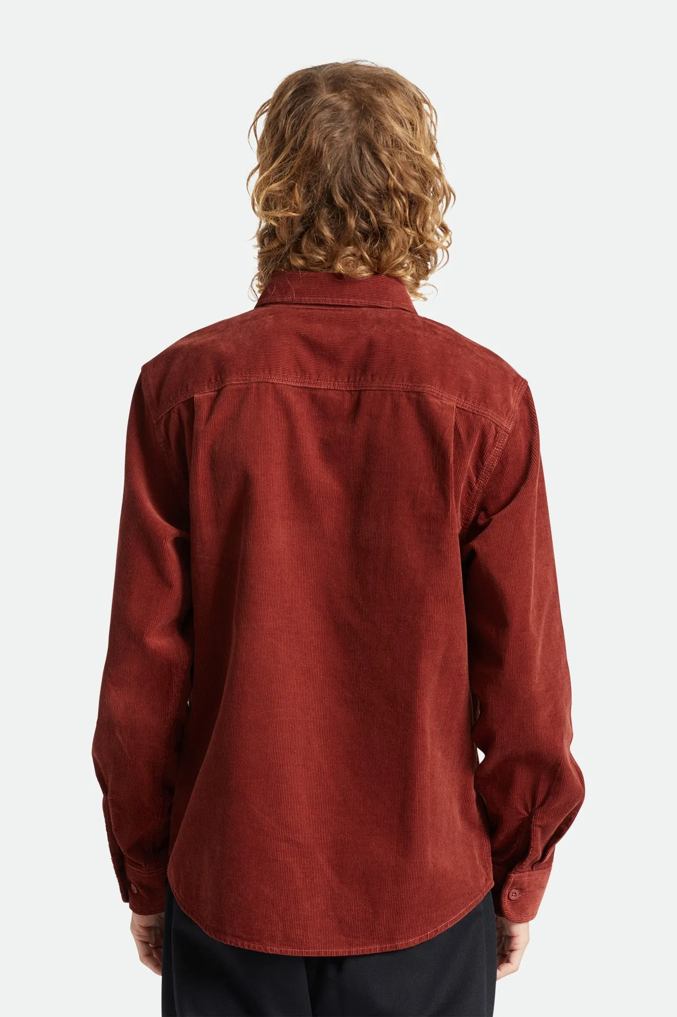 Bowery Corduroy L/S Flannel - Dark Brick