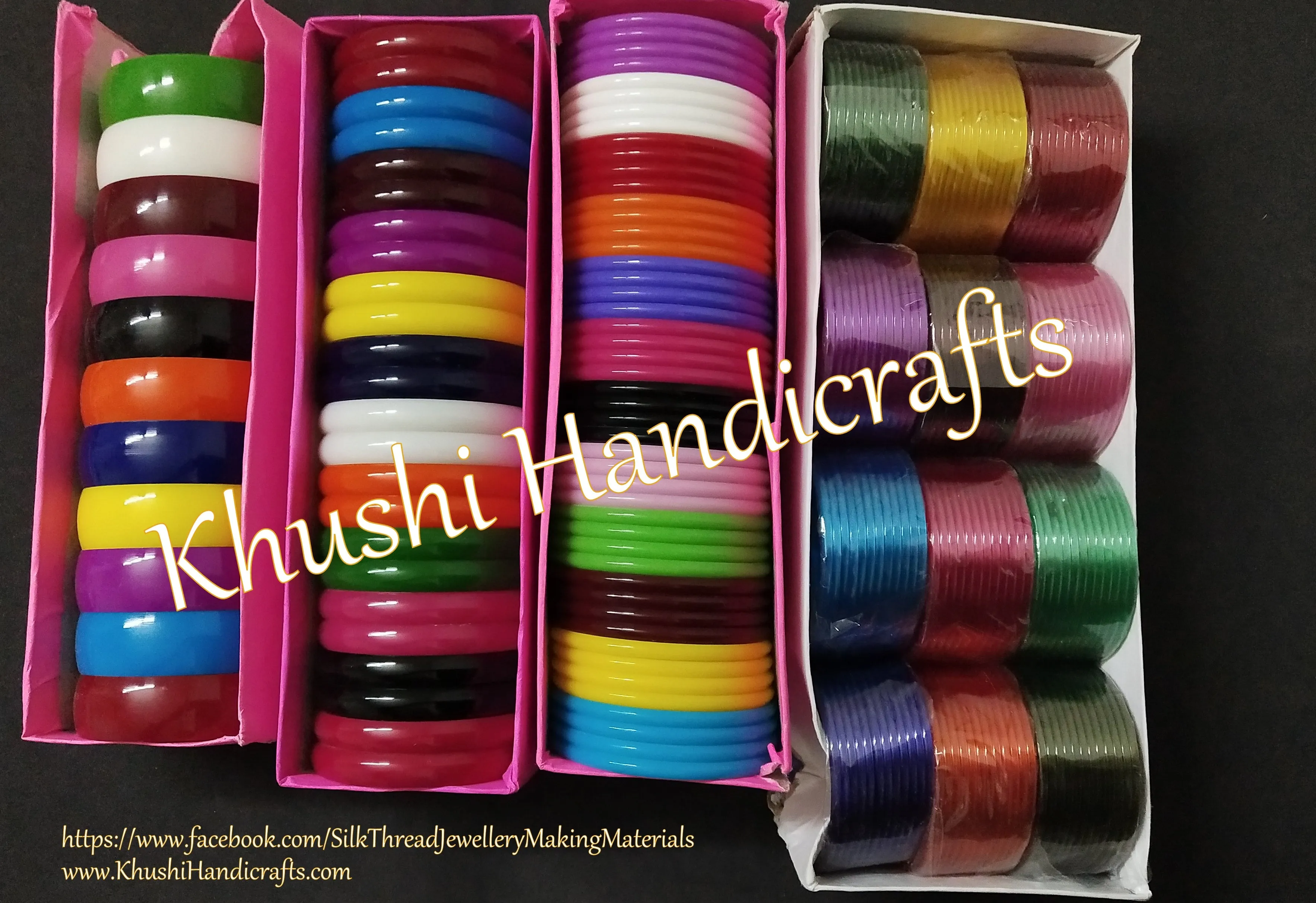 Buy 3 ,5 ,10 ,20 mm plastic bangles for silk thread Jewellery making!