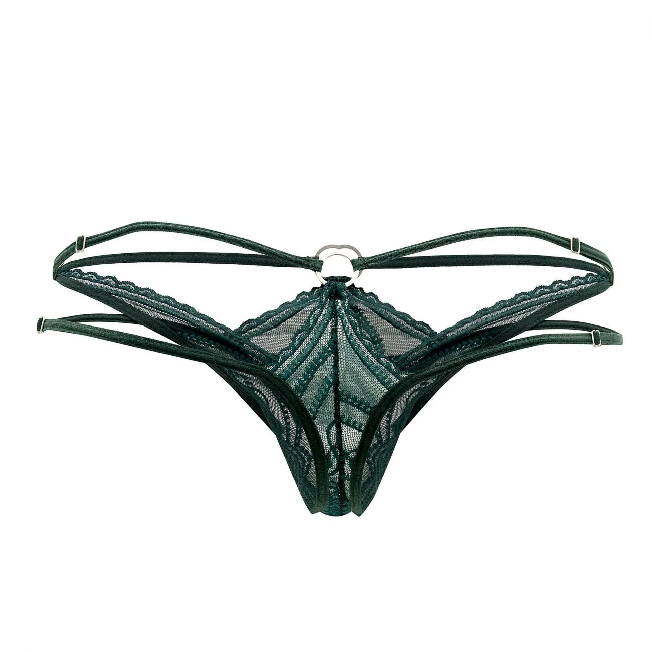 CandyMan 99547 Double Thongs Color Hunter Green