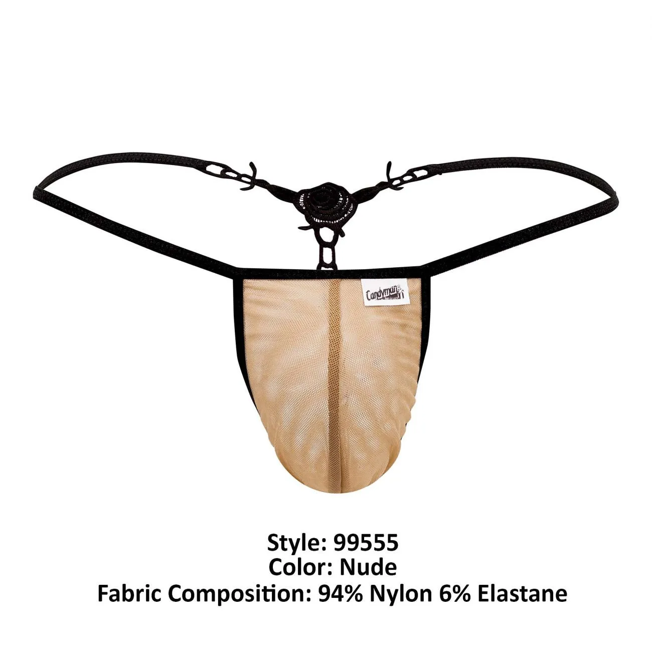 CandyMan 99555 Rose G-String Nude