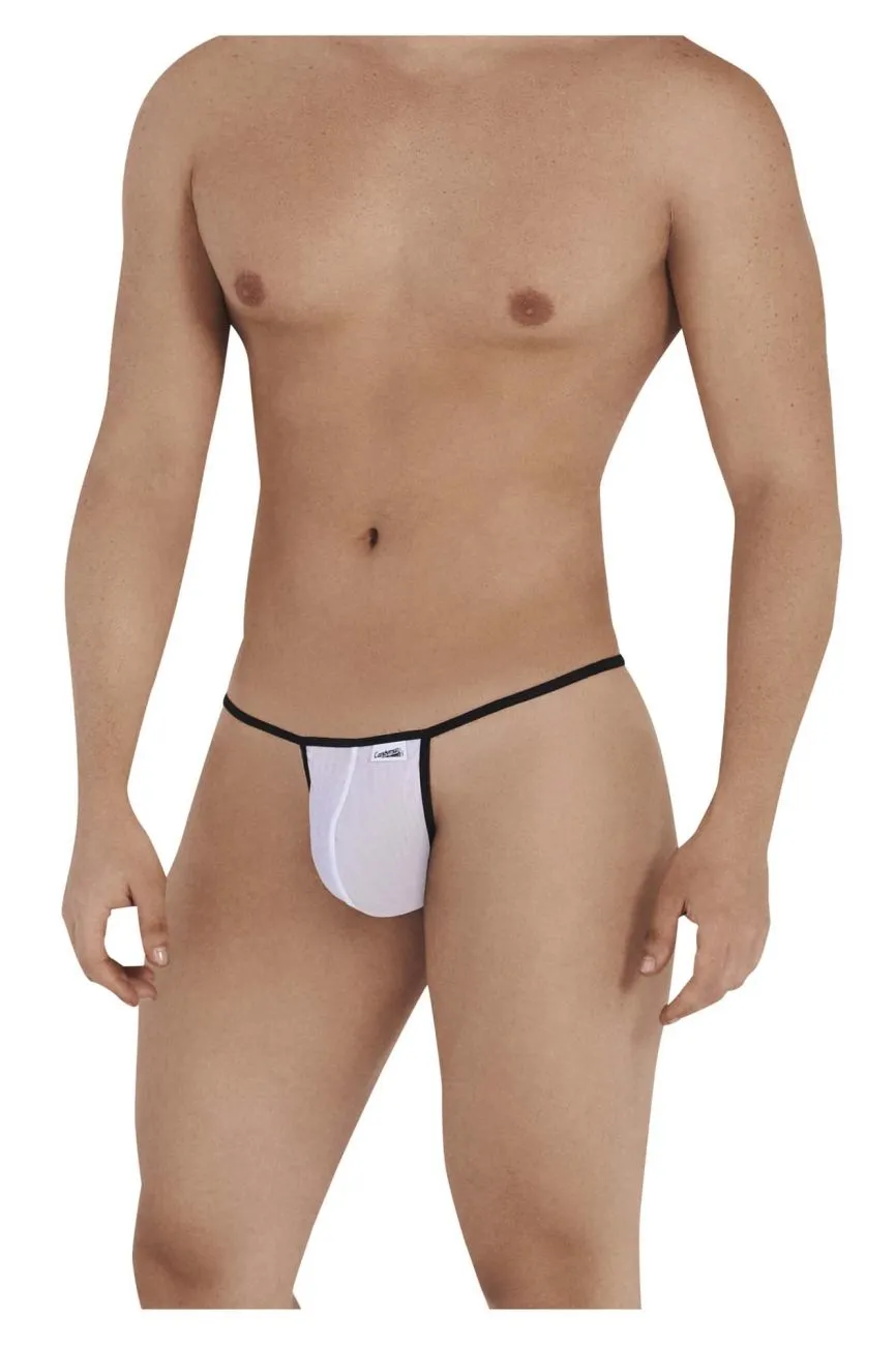 CandyMan 99555 Rose G-String White