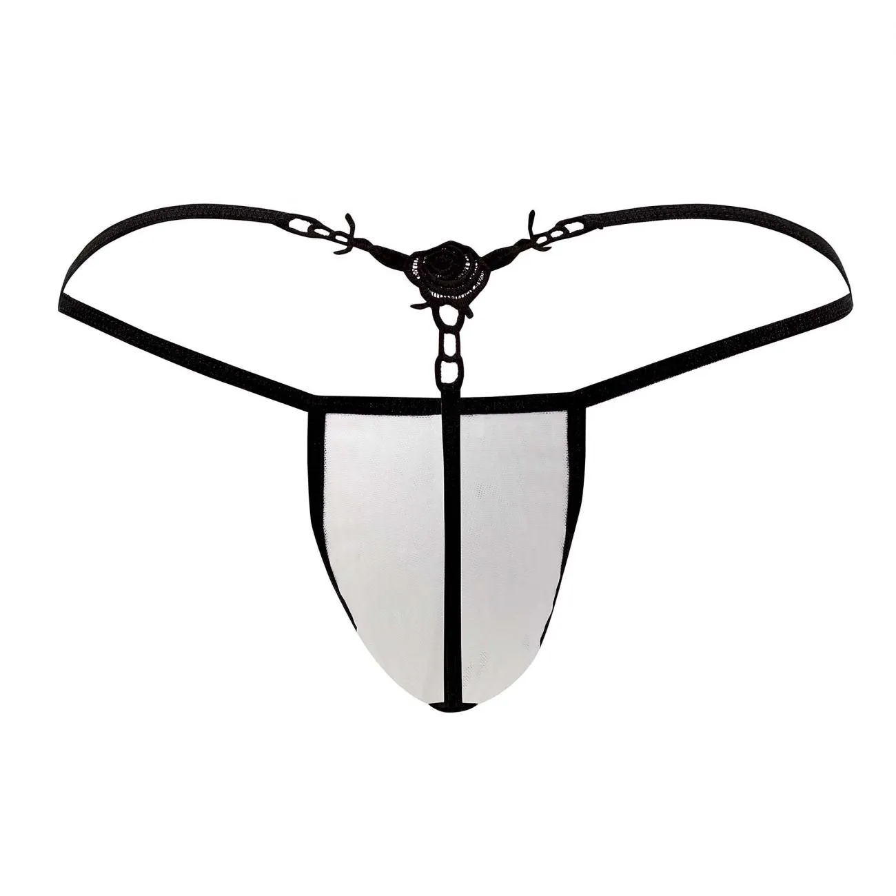 CandyMan 99555 Rose G-String White