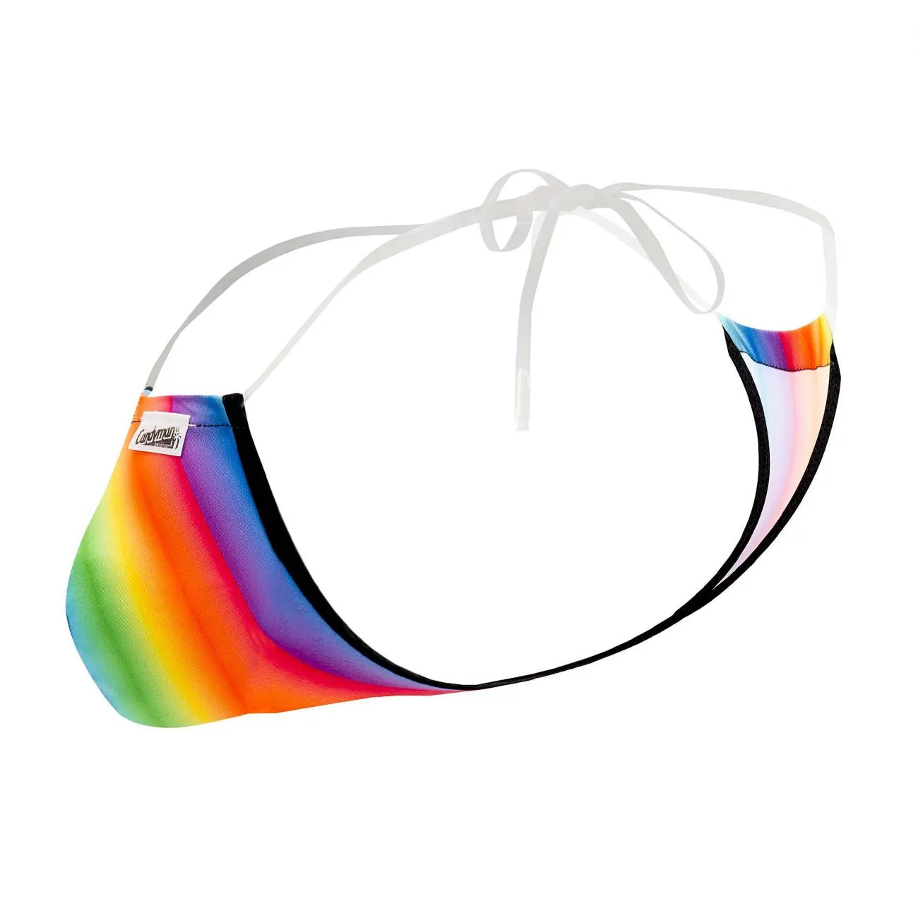 CandyMan 99571 Invisible Strap Micro G-String Rainbow Print