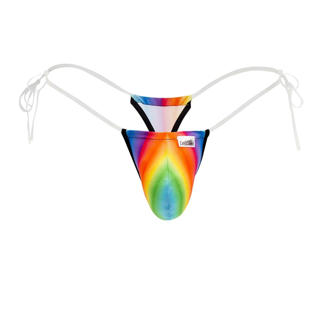 CandyMan 99571 Invisible Strap Micro G-String Rainbow Print