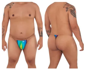 CandyMan 99571X Invisible Micro G-String Color Rainbow Prints