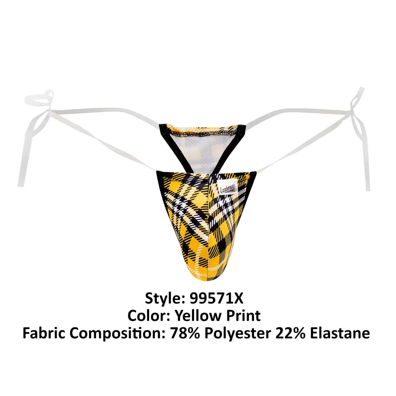 CandyMan 99571X Invisible Micro G-String Color Yellow Print