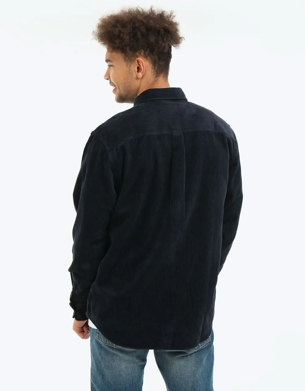 Carhartt WIP L/S Madison Cord Shirt - Dark Navy/Wax