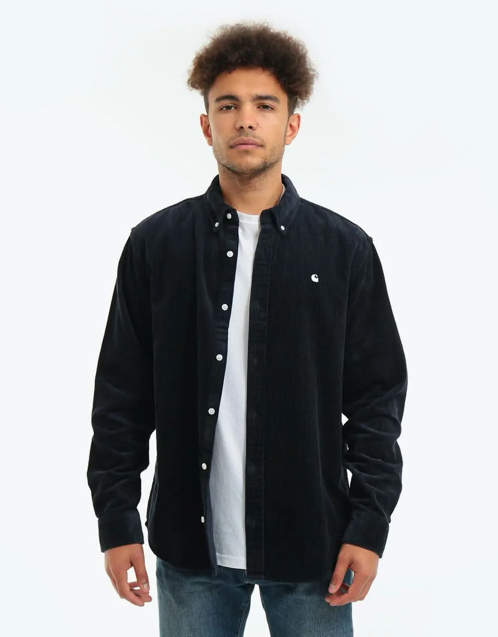 Carhartt WIP L/S Madison Cord Shirt - Dark Navy/Wax