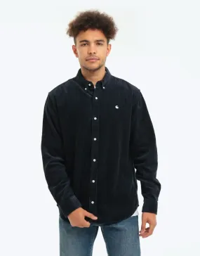 Carhartt WIP L/S Madison Cord Shirt - Dark Navy/Wax