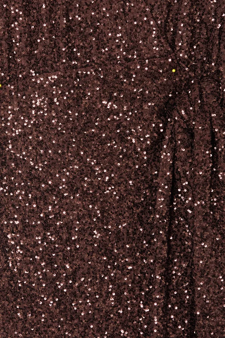 Chocolate Sequin Vienna Dress Petite