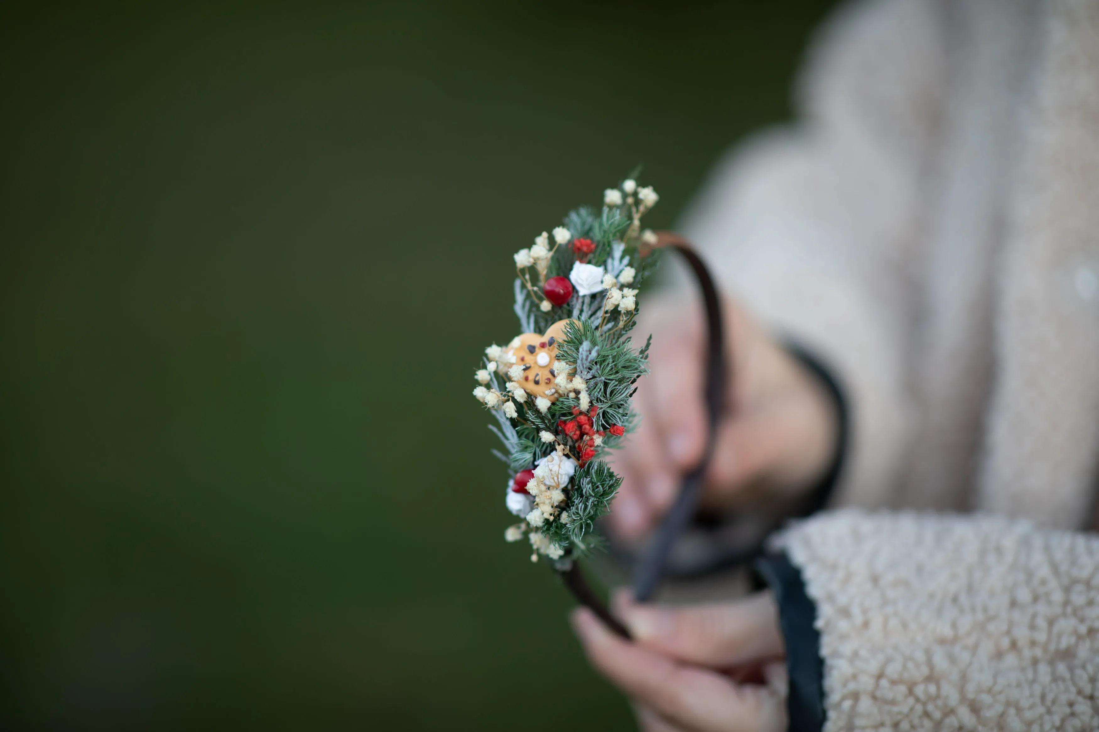 Christmas headbands with gingerbread