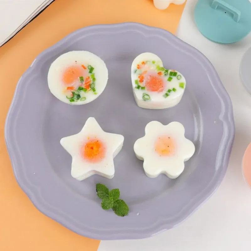 Cute Boiled Egg Mold4 PCS/Set With Brush