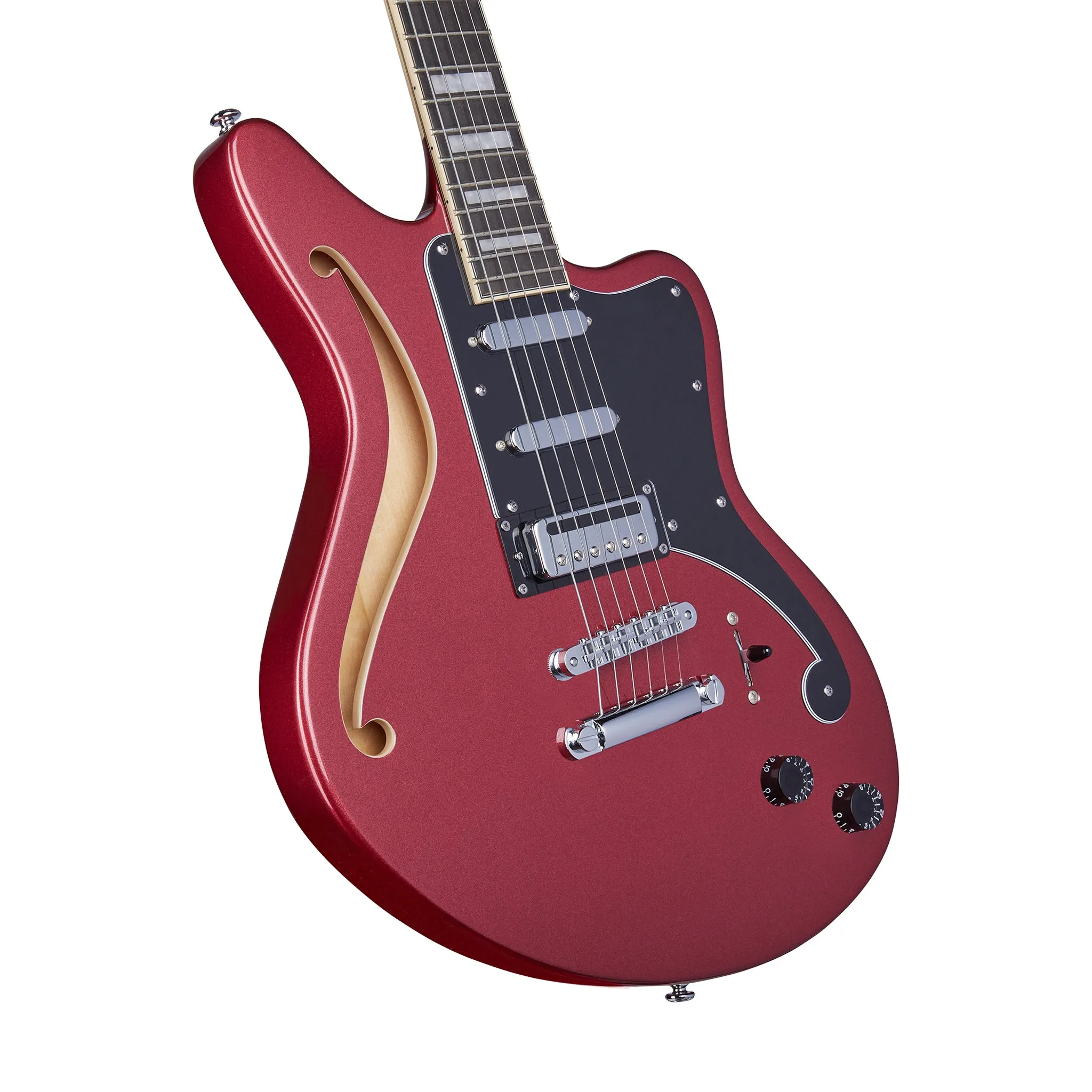 D'Angelico Premier Bedford Semi Hollow Electric Guitar, Oxblood