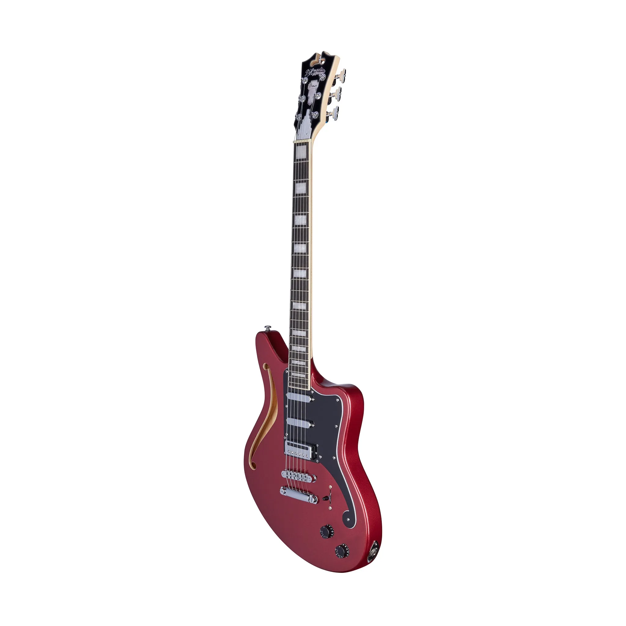 D'Angelico Premier Bedford Semi Hollow Electric Guitar, Oxblood