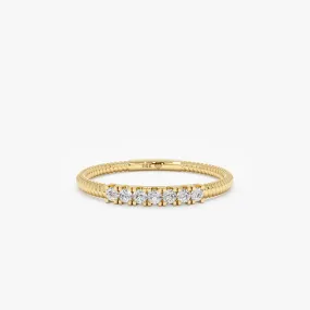 Diamond Textured Rope Band, Olexa