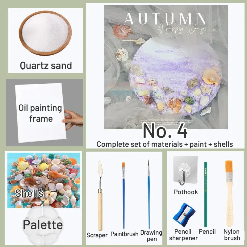 DIY Beach Shell Quartz Sand 3D Painting Kit