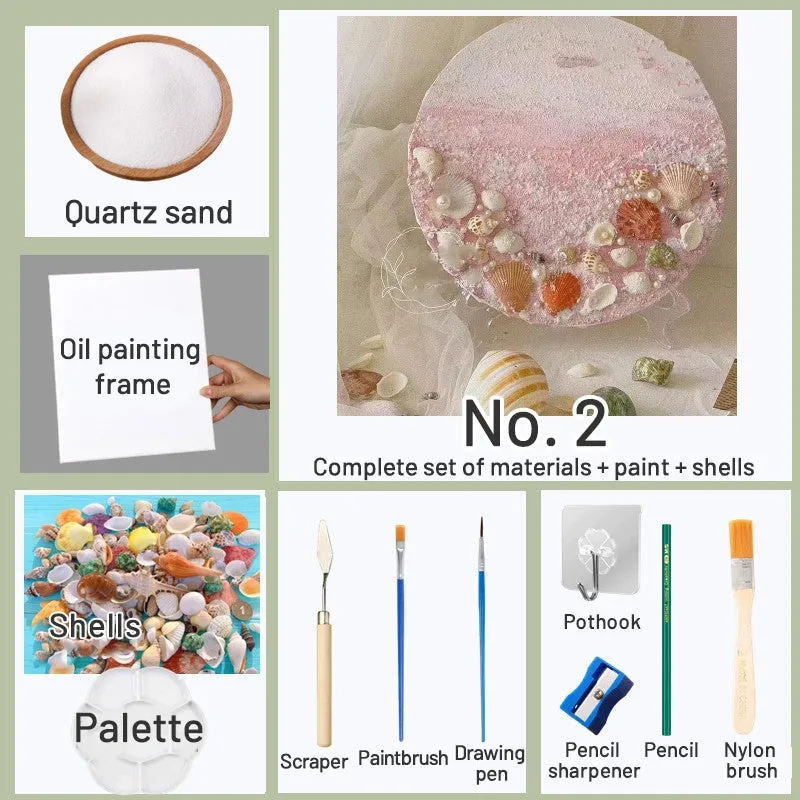 DIY Beach Shell Quartz Sand 3D Painting Kit