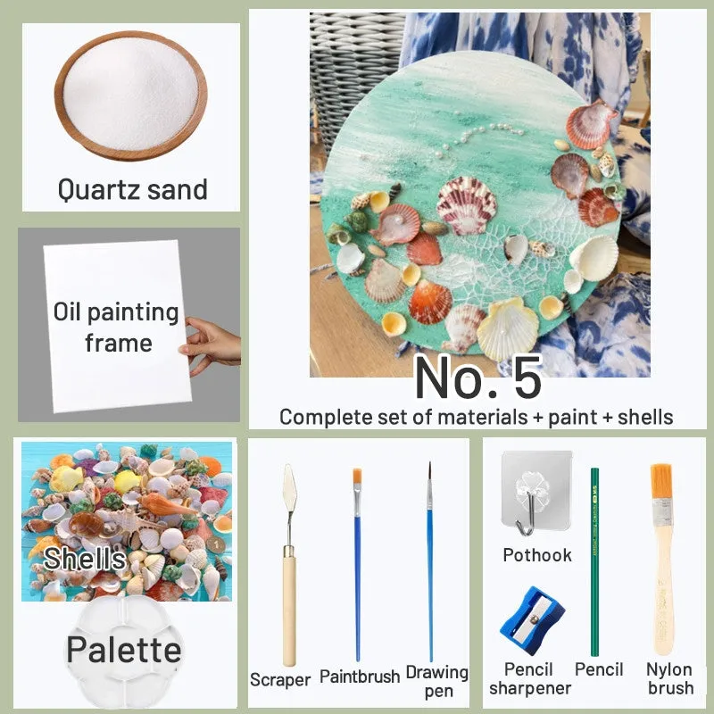 DIY Beach Shell Quartz Sand 3D Painting Kit