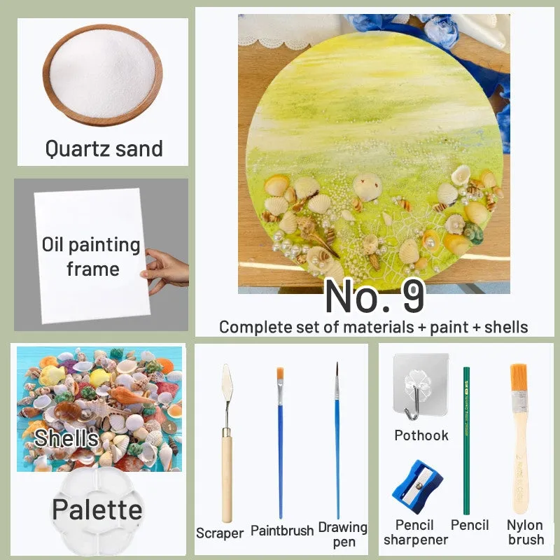 DIY Beach Shell Quartz Sand 3D Painting Kit