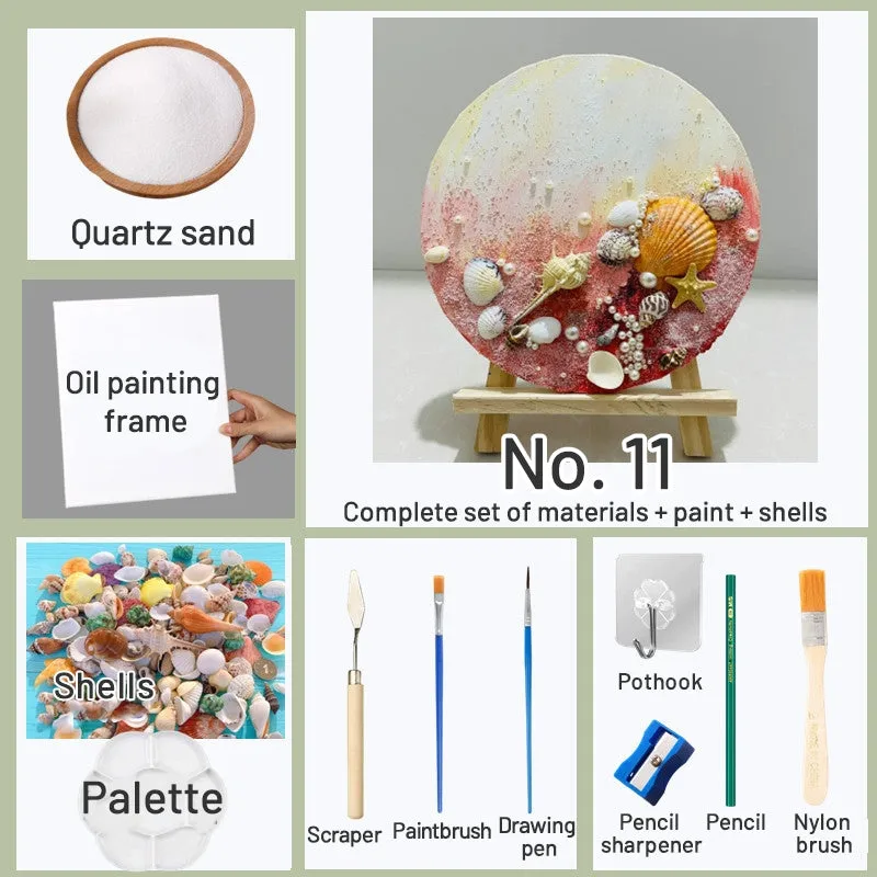 DIY Beach Shell Quartz Sand 3D Painting Kit