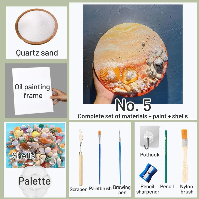 DIY Beach Shell Quartz Sand 3D Painting Kit