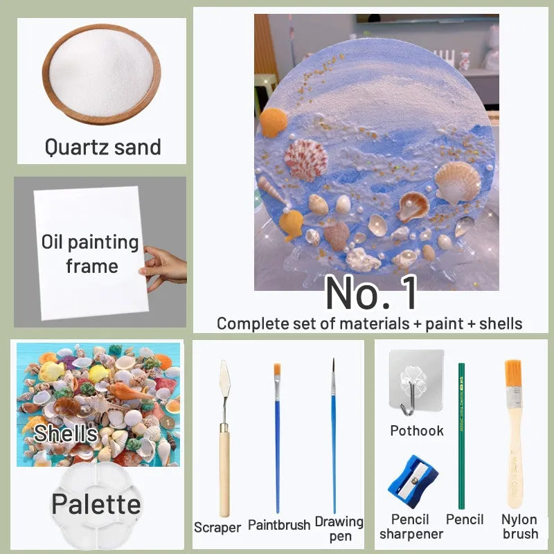 DIY Beach Shell Quartz Sand 3D Painting Kit