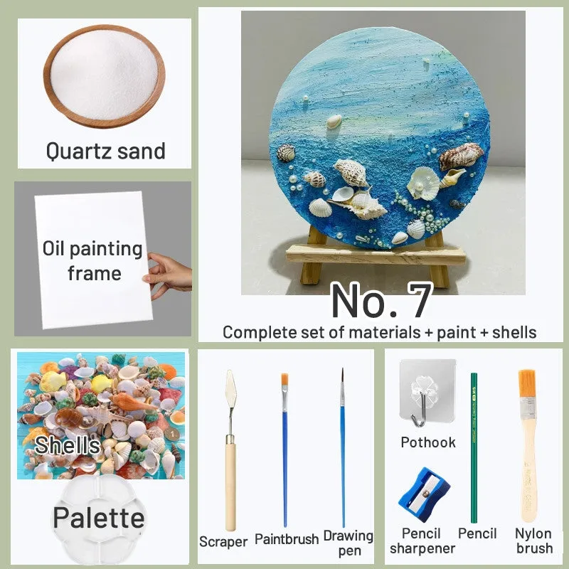 DIY Beach Shell Quartz Sand 3D Painting Kit