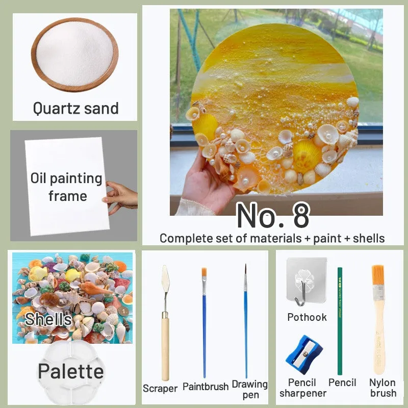 DIY Beach Shell Quartz Sand 3D Painting Kit