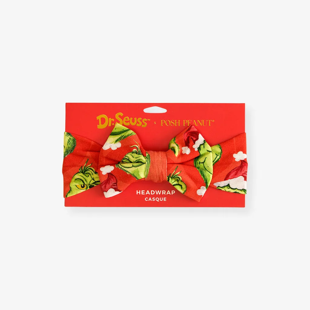 Dr. Seuss The Grinch Luxe Bow Headwrap