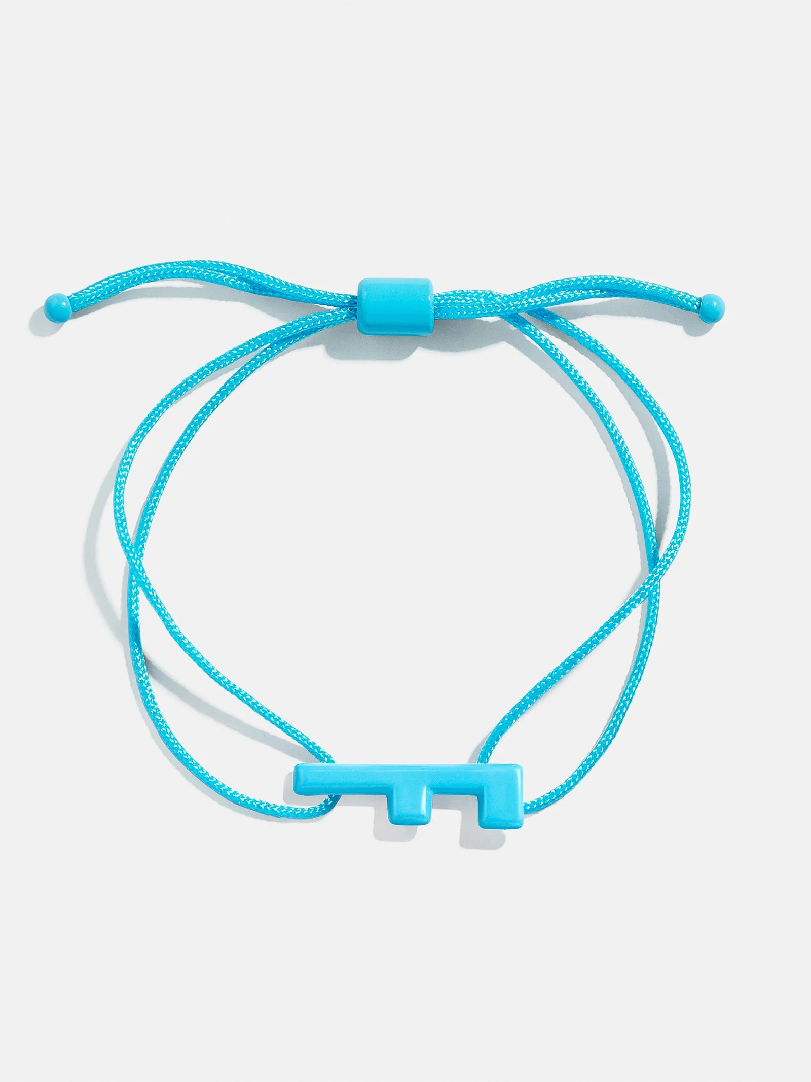 East West Initial Cord Bracelet - Aqua