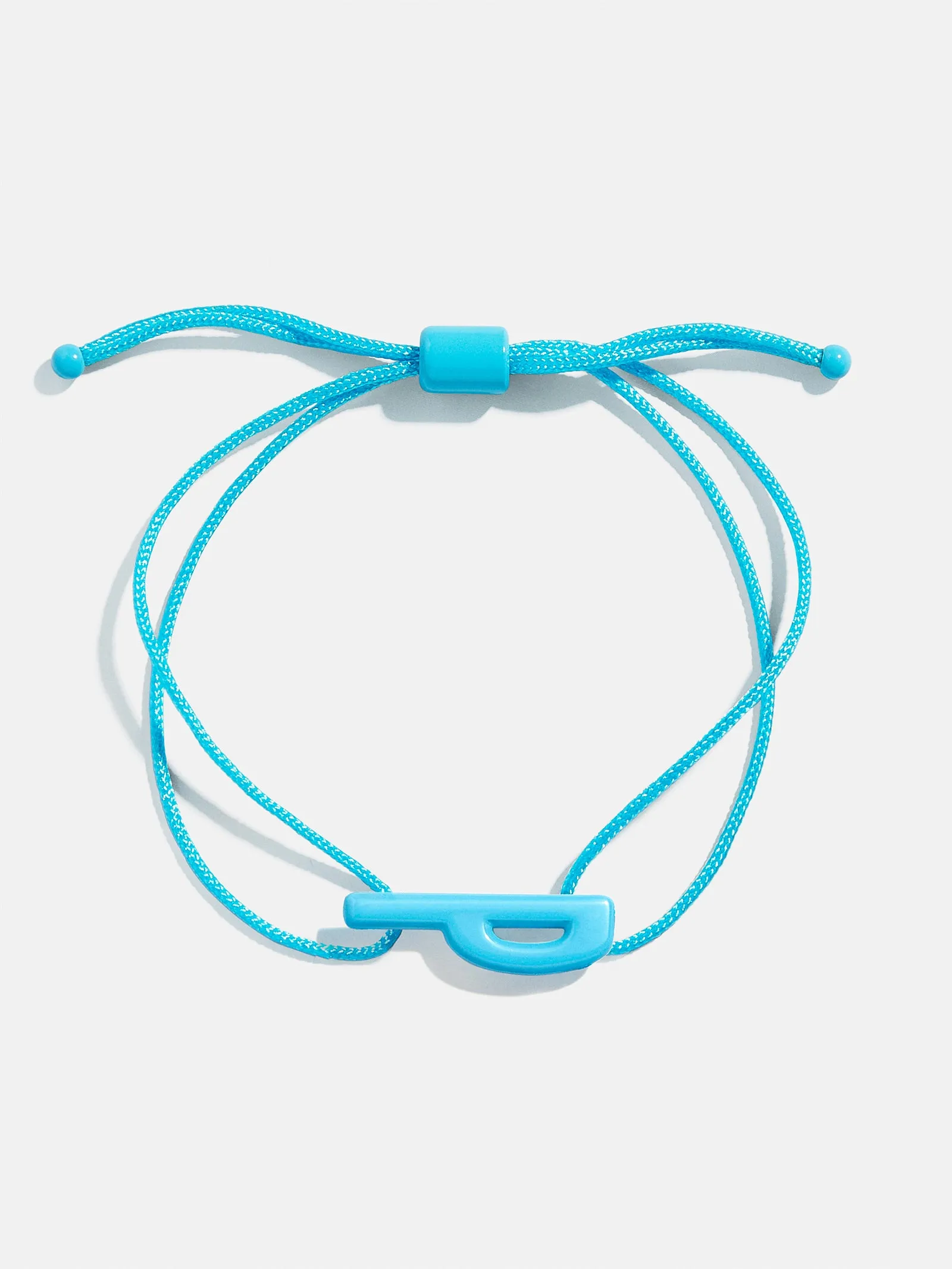 East West Initial Cord Bracelet - Aqua