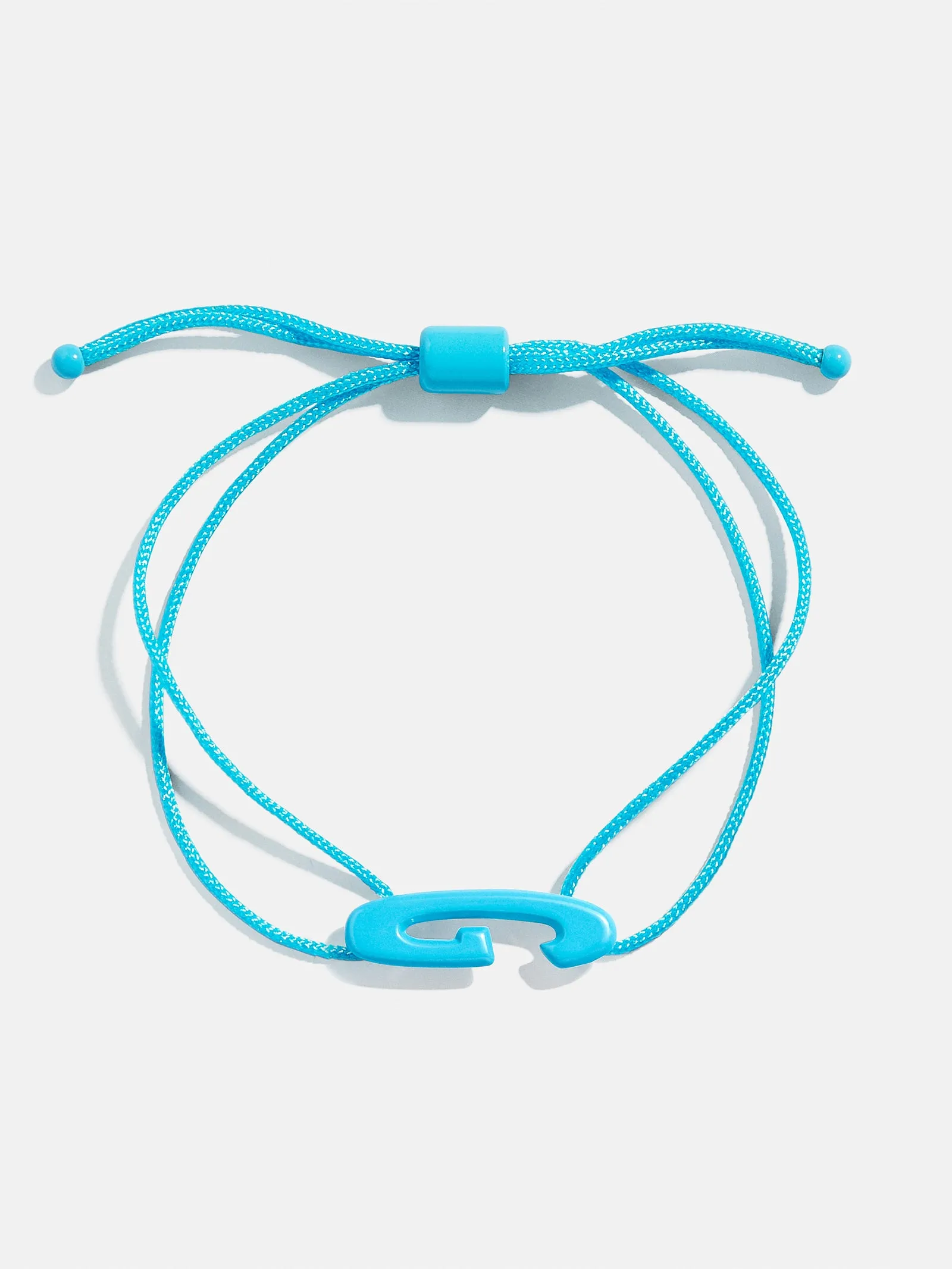 East West Initial Cord Bracelet - Aqua