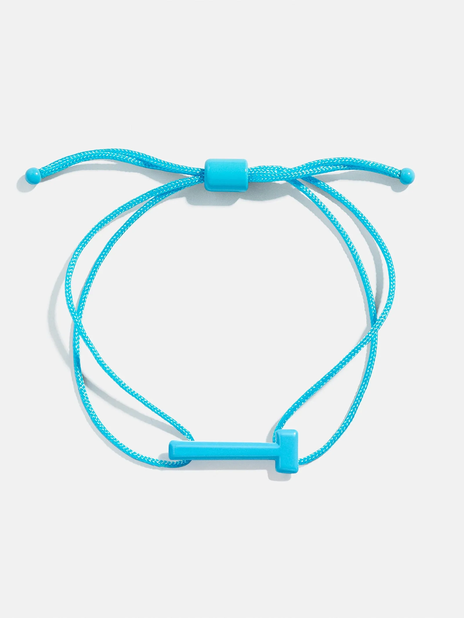 East West Initial Cord Bracelet - Aqua