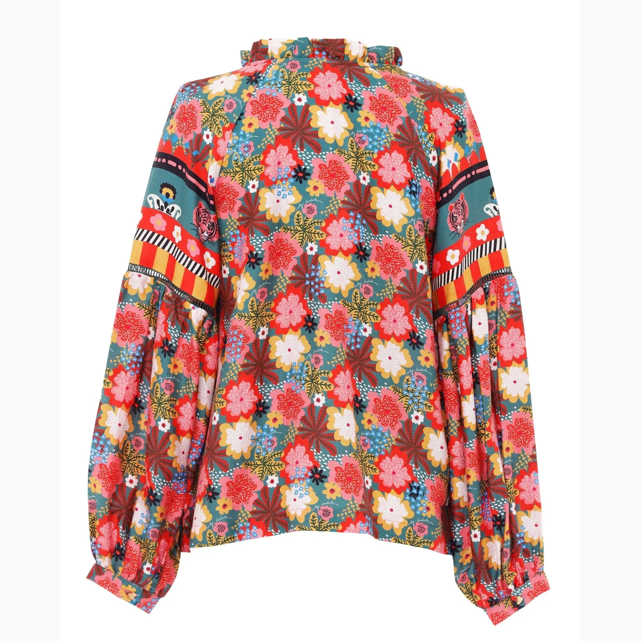 Emily Lovelock Multi Coloured Tencel Top