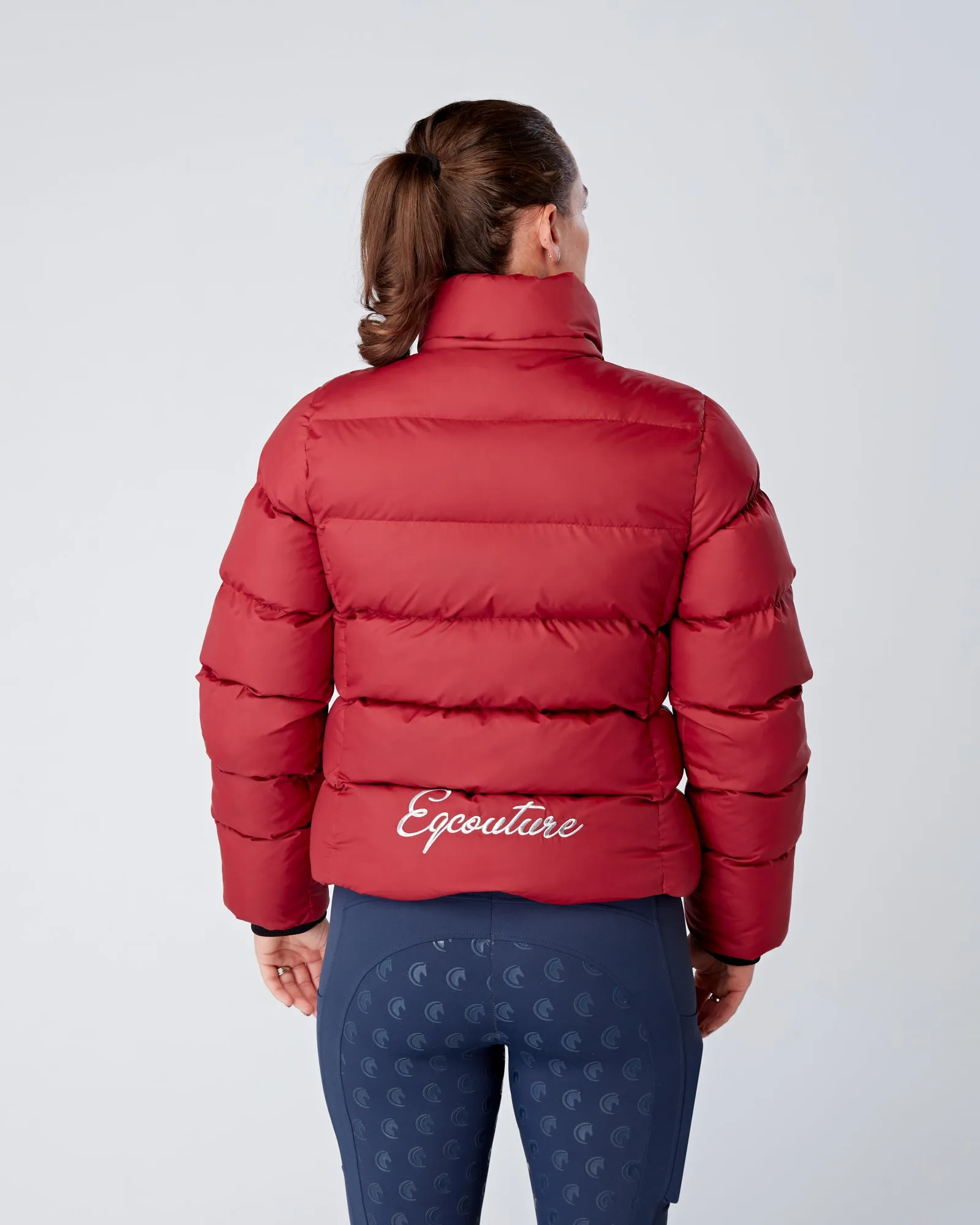 Exclusive Short Chilli Red Puffer Coat  / Jacket - Detachable Hood